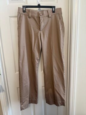 Lee Women’s wide leg trousers khaki tan work pants dress pants